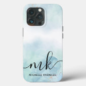 Minze und Blau Case-Mate iPhone Hülle (Rückseite)