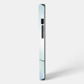 Minze und Blau iPhone Hülle (Linke Seite)