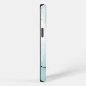 Minze und Blau iPhone Hülle (Rechte Seite)
