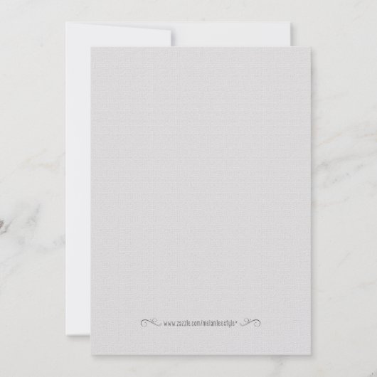 Minze und Coral Dahlia Babydusche Einladung (Rückseite)