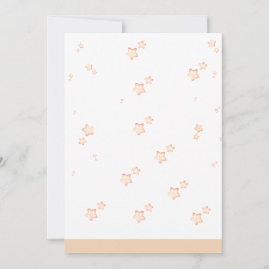 Minze und gelbe Wasserfarbe Niedliche Kinderdusche Save The Date (Rückseite)