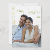 Minze- und Goldhochzeit Save The Date (Rückseite)