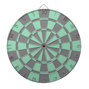 Minze und Grau Dartscheibe