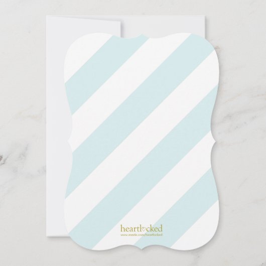 Minze und Imitate Gold Script Typografy Brautparty Einladung (Rückseite)