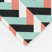 Minze und Korallenflechte Muster Fleece Blanket (Ecke)