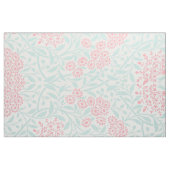 Minze und korallenrotes Blumendamast-Muster Stoff (Fat Quarter (45,7 x 55,9 cm))