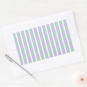 Minze und lila Kerzenstreifen Rechteckiger Aufkleber (Umschlag)