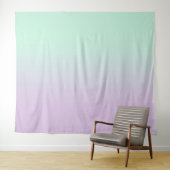 Minze und Lilac Gradient Ombre Foto Hintergrund Wandteppich (Beispiel (Horizontal))