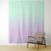 Minze und Lilac Gradient Ombre Foto Hintergrund Wandteppich (Beispiel)