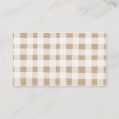 Minze und Peach Pumpkin Gold Windel Raffle Card Begleitkarte (Rückseite)