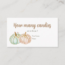 Minze und Peach Pumpkin Wie viele Kanadier Begleitkarte