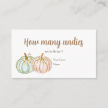 Minze und Peach Pumpkin Wie viele Undies