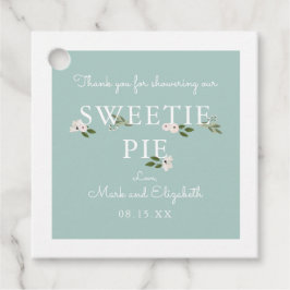 Minze und Pink Baby Danke Geschenkanhänger