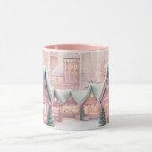 Minze und rosa Gemütlicher Weihnachtsmarkt - Winte Tasse (Zentrum)
