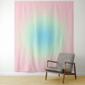 Minze und rosa glänzende Foto Hintergrund Wandteppich (Beispiel)