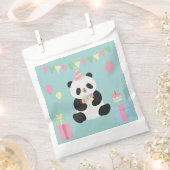 Minze und rosa Panda-Design Geschenktütchen (Ausgeschnitten)