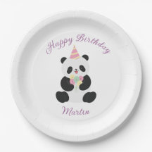 Minze und rosa Panda-Design