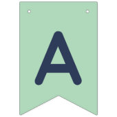 Minze und rosa Panda-Design Wimpelkette (Dritte Fahne)