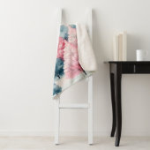 Minze und rosa Tannenbäume Winterlandschaft Sherpadecke (Beispiel)