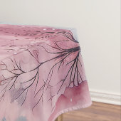 Minze und rosa Tannenbäume Winterlandschaft Tischdecke (Beispiel)
