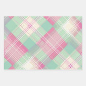 Minze und rosafarbenes, lebhaftes Regenbogen-Set v Geschenkpapier Set (Vorderseite)