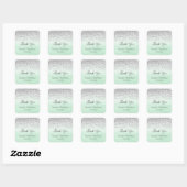 Minze und Silber Danke, Stickers (Blatt)