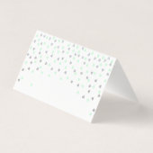 Minze und Silber Vielen Dank Falten Karte (Rückseite)