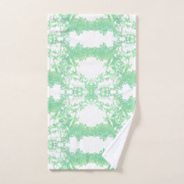 Minze und türkisfarbene ethnische Ornamente. Handtuch