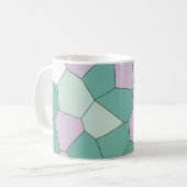 Minze und Violet Kaffeetasse (Vorderseite Links)