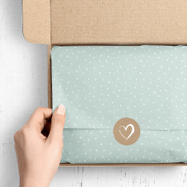 Minze und weiße Schneeflocken | Editierbare Farben Seidenpapier