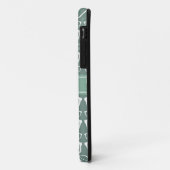 Minze und Whitte Glasses Pattern Personalisiert Case-Mate iPhone Hülle (Hinten/Links)