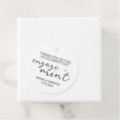 Minze Verlobung Danke Geschenkanhänger (Beispiel)