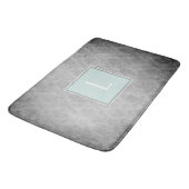 Minze Vintag Damask Monogram Bath Mat Badematte (Schrägansicht)