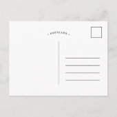 Minze Vintage Schrift Save the Date Ankündigungspostkarte (Rückseite)