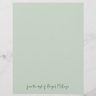 Minze vom Schreibtisch Briefbogen