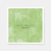 Minze Wasserfarbe Serviette (Vorderseite)