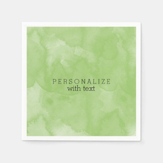 Minze Wasserfarbe Serviette (Vorderseite)