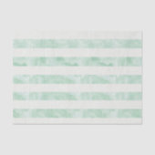 Minze Wasserfarbstreifen Seidenpapier (Vorderseite)