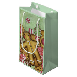 Minze Weihnachtskekse Geschenktasche Kleine Geschenktüte