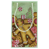 Minze Weihnachtskekse Geschenktasche Kleine Geschenktüte (Vorderseite)