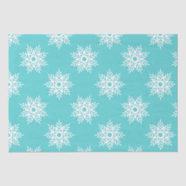 Minze White Snowflake Muster Seidenpapier