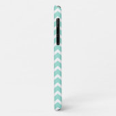 Minze Zickzack Gray Monogram Case-Mate iPhone Hülle (Hinten/Links)