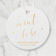 Minze zum Sein Typografie Goldfolie Hochzeit