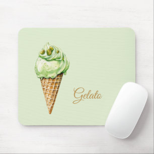 Minzeiscreme-Gelato-Geburtstag Mousepad