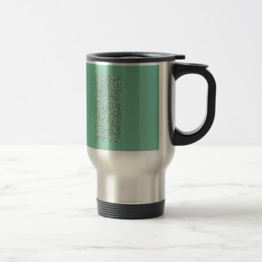 Minzen-Grün mit Imitat-Glitter Reisebecher (Rechts)