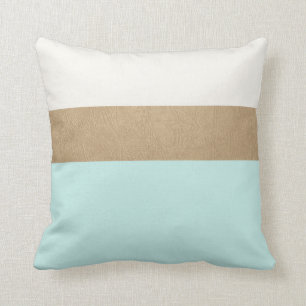 Minzen- und Imitatgoldleder Kissen