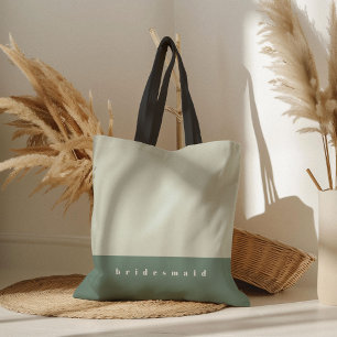 Minzfarbene Blöcke Personalisiert Tasche
