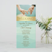 Minzfoto-Hochzeitsprogramm Programm (Stehend Vorderseite)