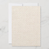 Minzgelbes Blütenburlap Texture-Brautparty Einladung (Rückseite)