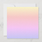 Minzgrün Babydusche Single Einladung (Rückseite)